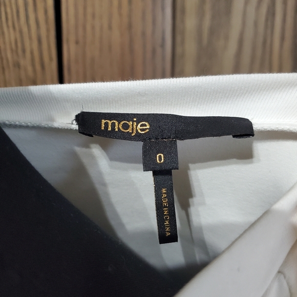 Maje Layered Menswear Blouse - Picture 6 of 6